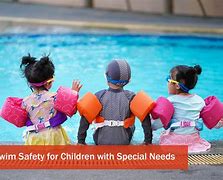Children swimming safely